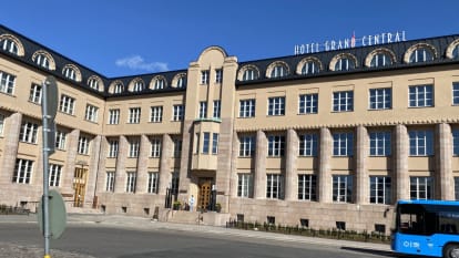 The renovated and converted building at Helsinki Central Railway Station.