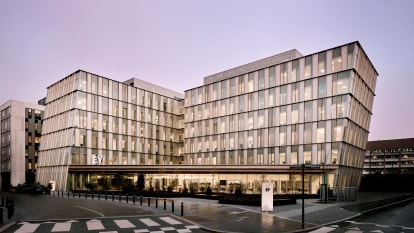 Eksteriør udsigt over Flintholm EY’s hovedkontor i Frederiksberg.