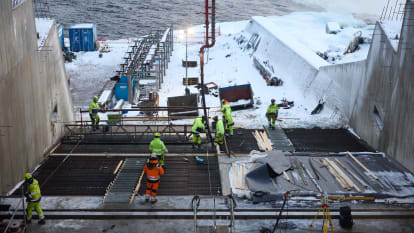 Bild av kraftverket i Hammarforsen, Jämtland.
