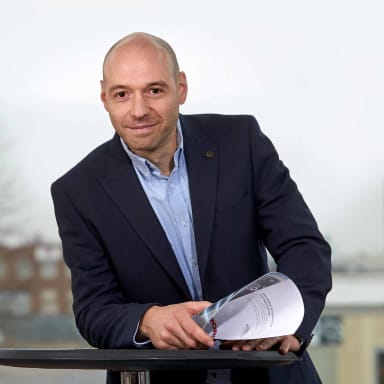 Bild på Daniel Dahlberg, affärschef NCC Building Sweden