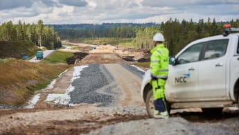 NCC bygger vägen mellan Månseryd och Mullsjö 