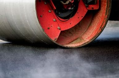 Maskin för asfaltsläggning