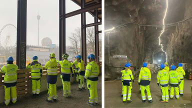 Bild från studiebesök vid Korsvägen.