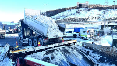 NCC SnowClean in i Oslo harbour