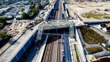 Bild: Fyrspåret Malmö-Lund.