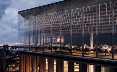 The fine dining restaurant on the top (14th) floor will offer gorgeous views.