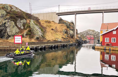 Sjøentreprenøren rehabiliterer Røværkanalen utenfor Haugesund.
FOTO: Sjøentreprenøren / NCC