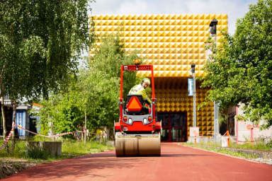 Rød asfalt ved RAGNAROCK i Roskilde