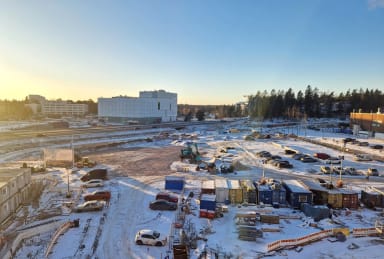 Pysäköintitalon alue