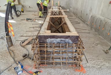 A-lohko paikallavalusokkeli raudoitus