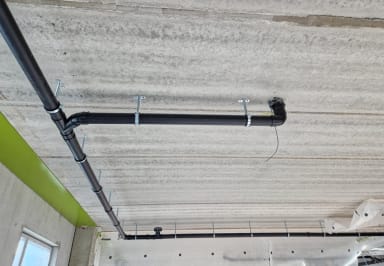 B-lohko viemäriasennus