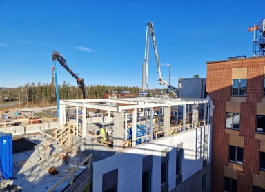C-lohko konehuone teräsrunko
