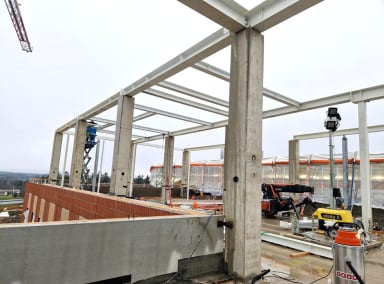 Konehuoneen teräsrunko