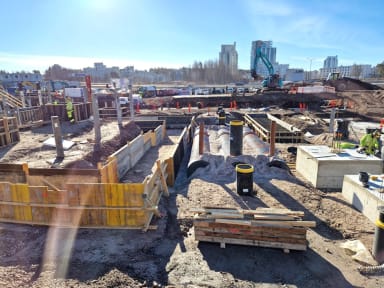 Pysäköintitalo kuivatuskenttä