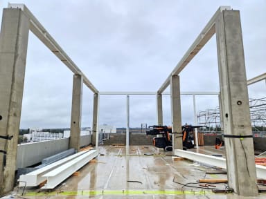 Iv-konehuoneen rungon asennus