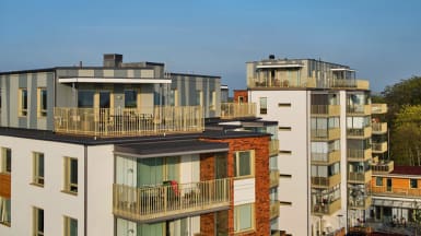 Nya lägenheter vid Folkparken, Höganäs.