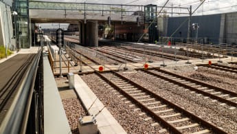 Illustration of Hjärup station, part of the four track solution between Lund - Arlöv.