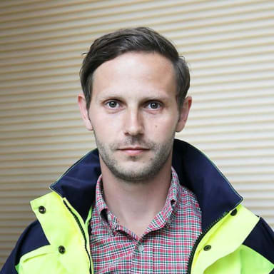 Bild på Fredrik Bergendahl, projektchef NCC Building Sweden