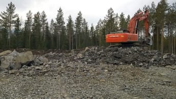 Ground work going on at the site of a new wind farm in Finland.