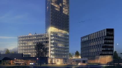 Illustration of Keilaniementie 8, Espoo.