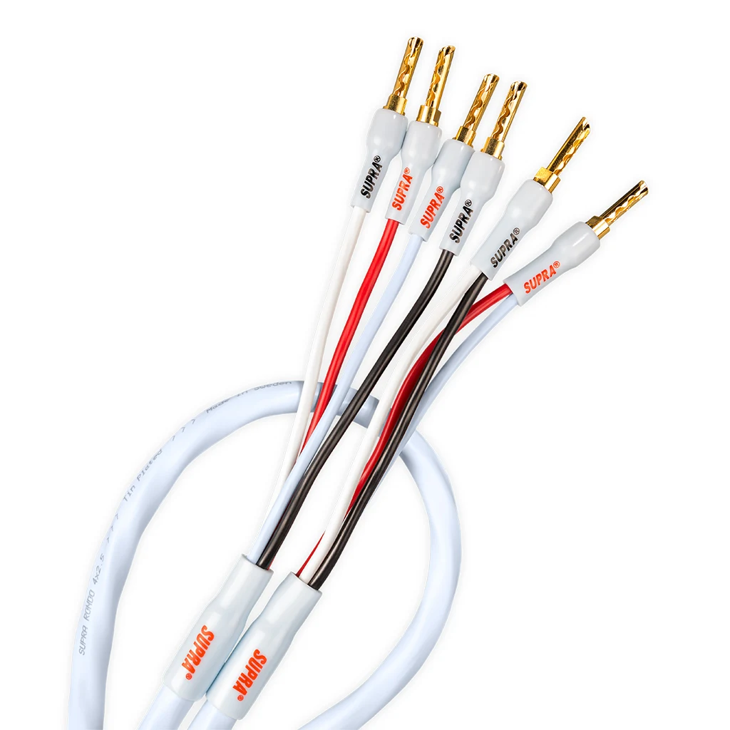 Köp Supra Rondo 4x2.5 CombiCon Biwire, grå - Tele-Ha.se