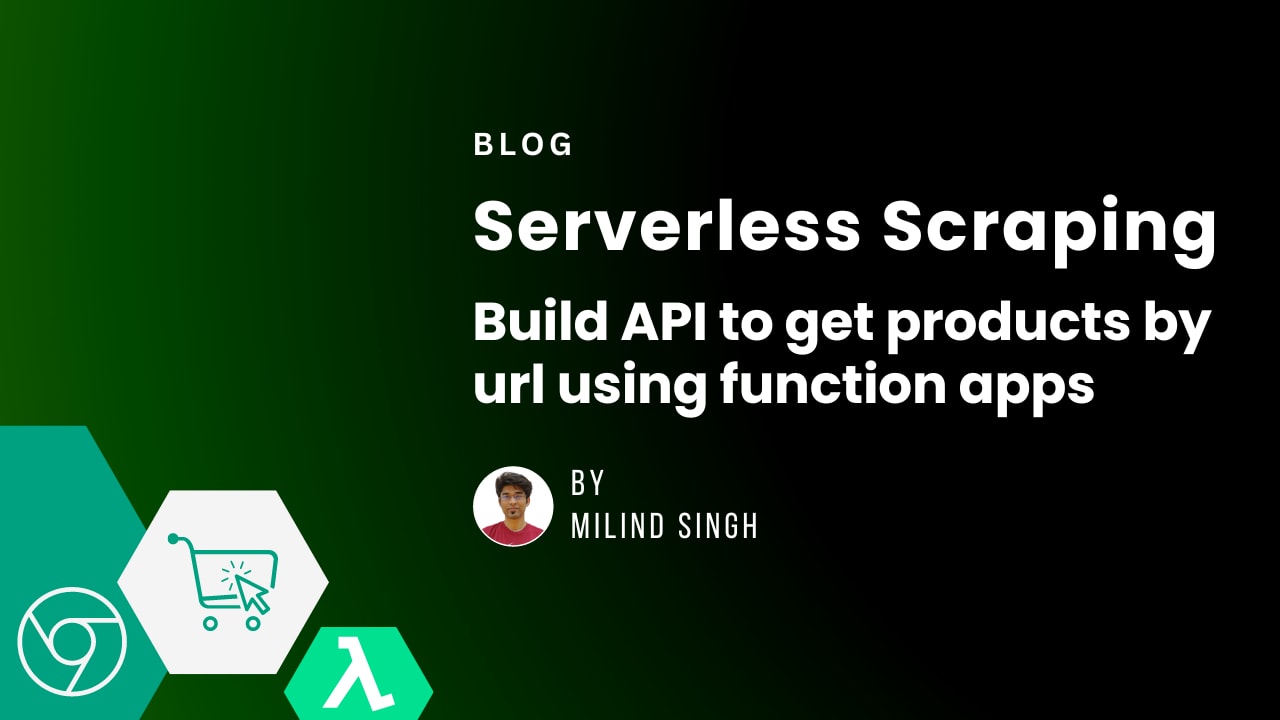Serverless Scraping: Build API to get products by url using function apps