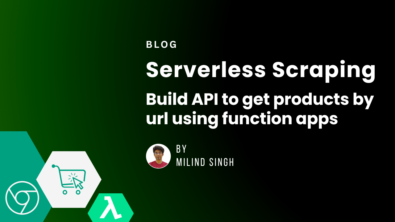 Serverless Scraping: Build API to get products by url using function apps