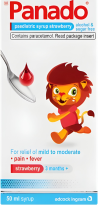 Panado Paediatric Syrup Strawberry 50ml
