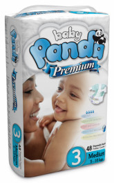 Baby Panda Premium Size 3 Medium 48s