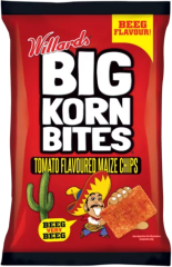Willards Big Korn Bites Tomato Flavoured Maize Chips 120g