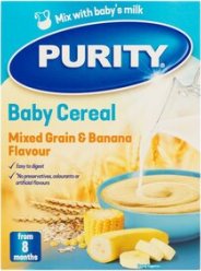 Purity Mixed Grain & Banana 200g (Best Before July 2026)