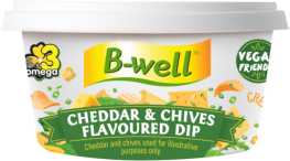 B-well Cheddar & Chives Flavoured Dip 125g