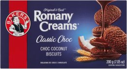 Bakers Romany Creams Classic Choc Biscuits 200g
