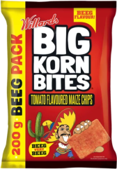 Big Korn Bites Tomato Flavoured Maize Chips 200g