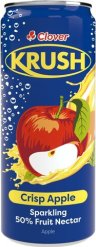 Clover Krush Sparkling Juice 300ml Apple Can