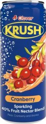 Clover Krush Sparkling Juice 300ml Cranberry Can