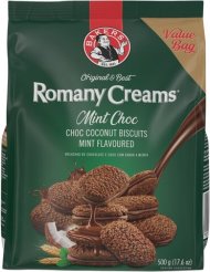 Bakers Romany Creams Mint Flavoured Chocolate Biscuits 500g
