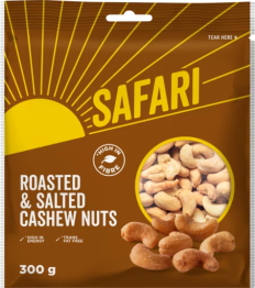 SAFARI Roasted & Salted Cashew Nuts 300g