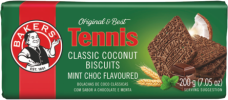 Bakers Choc Mint Flavoured Tennis Biscuits 200g
