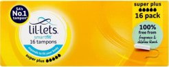 Lil-Lets Smartfit Super Plus Non-Applicator Tampons 16 Pack