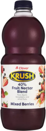 Clover Krush Mixed Berries 40% Fruit Nectar Blend 1.5L