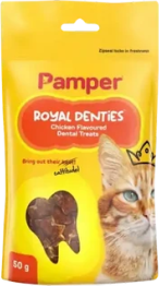 Pamper Royal Denties Chicken Flavoured Dental Treats 50g