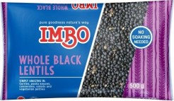 Imbo Black Lentils 500g