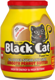 Black Cat No Added Sugar & Salt Smooth Peanut Butter 800g