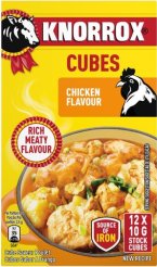 Knorrox Chicken Flavoured Stock Cubes 12 x 10g