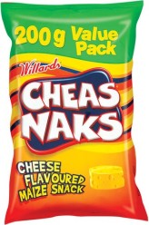 Cheas Naks Cheese Flavoured Maize Snack 200g(Best Before July 2026)