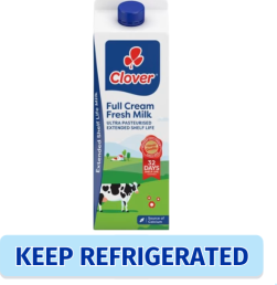 Clover Ultra Pasteurised Fresh Full Cream Milk 2L