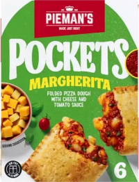 Piemans Pockets Margherita Flavour 6 x 130g
