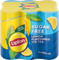 Lipton Ice Tea Can 300ml Lemon (Sugar Free)
