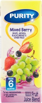 Purity Tetra Juice 200ml Mixed Berry (from 6 months)